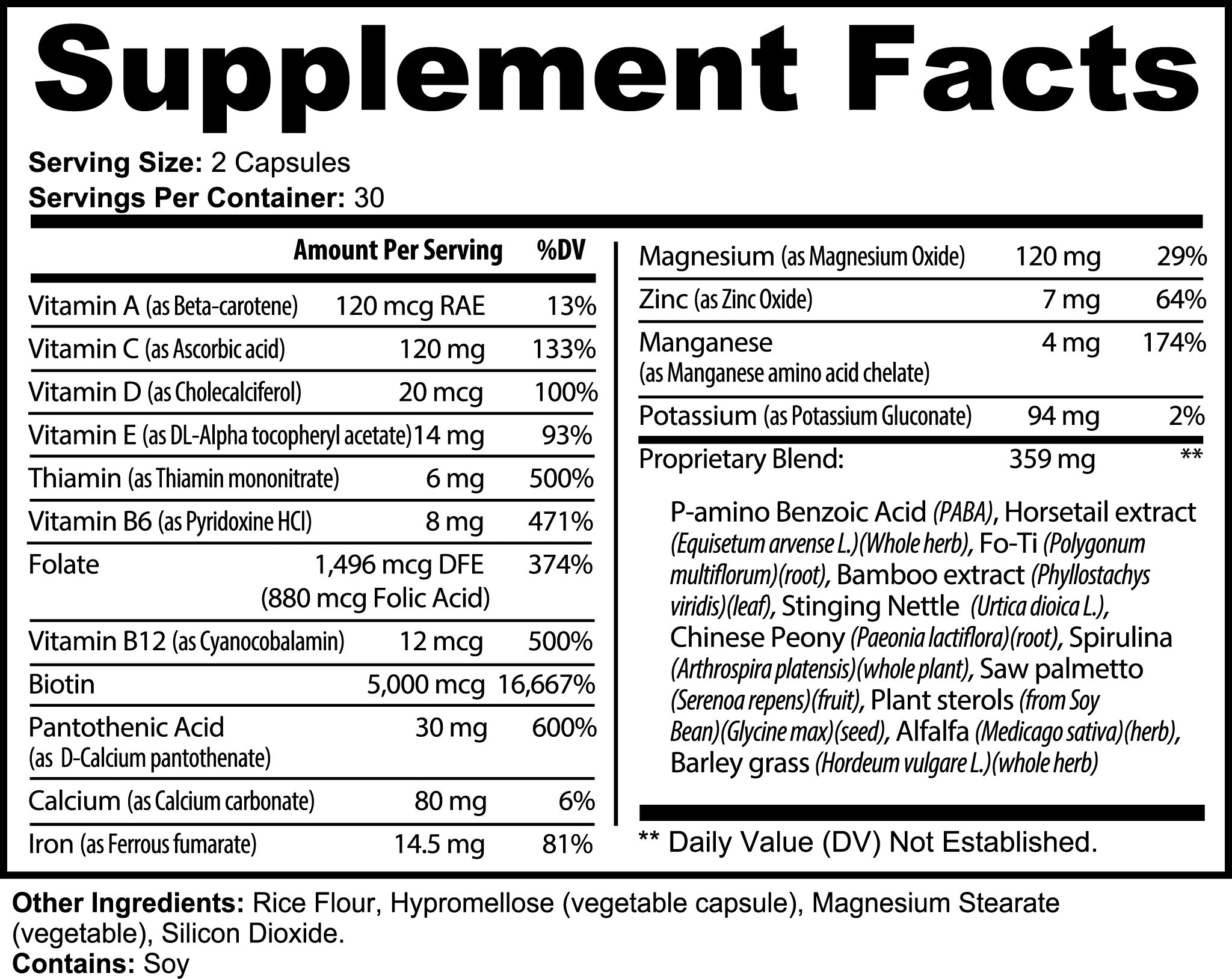 HAIR, SKIN, NAILS SUPPLEMENTS by DC-THE CEO