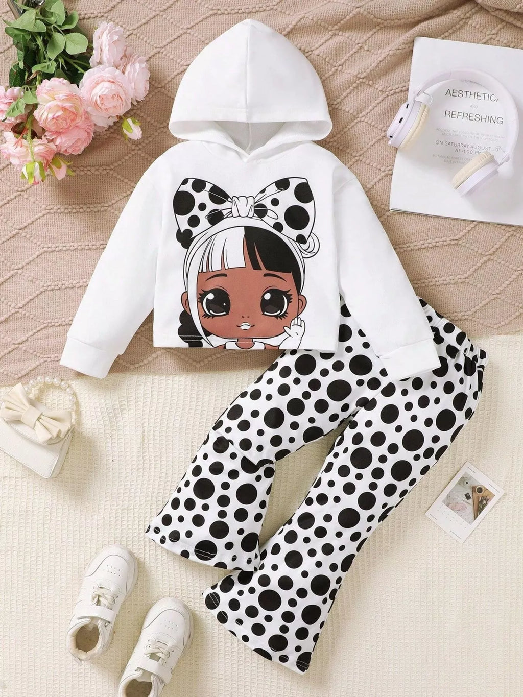 Children's Graphic Long Sleeve Hoodie and Pant Set by Trendsi