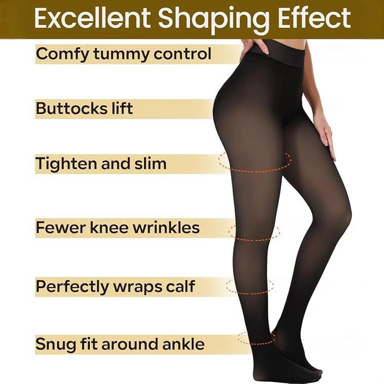 Warm Women's Light Leg Velvet Thickened Transparent Pantyhose by DC-THE CEO