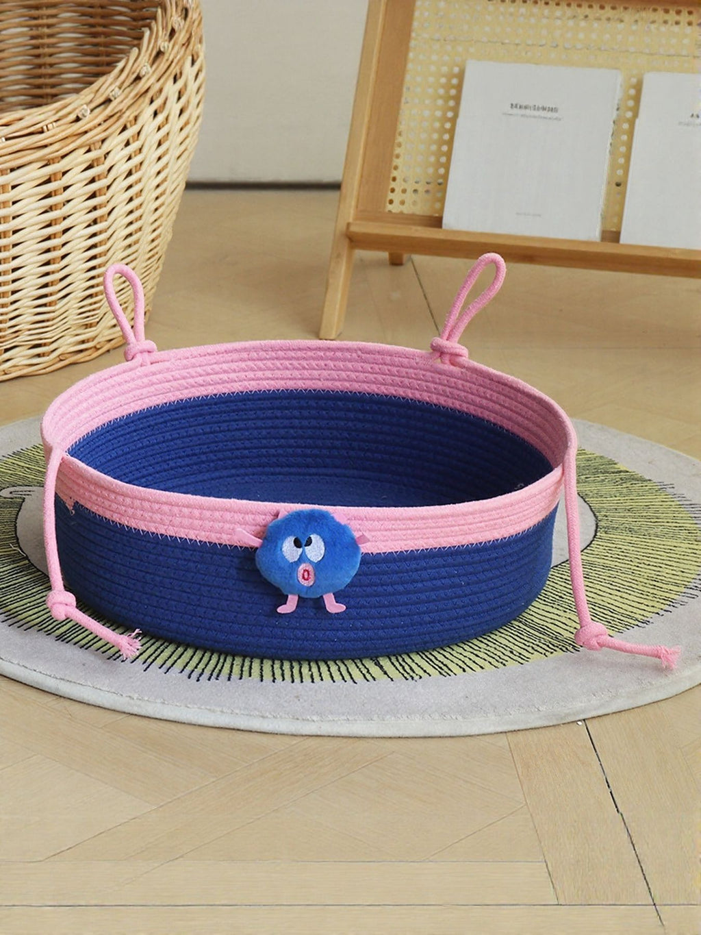 Two-Tone Woven Pet Nest by Trendsi