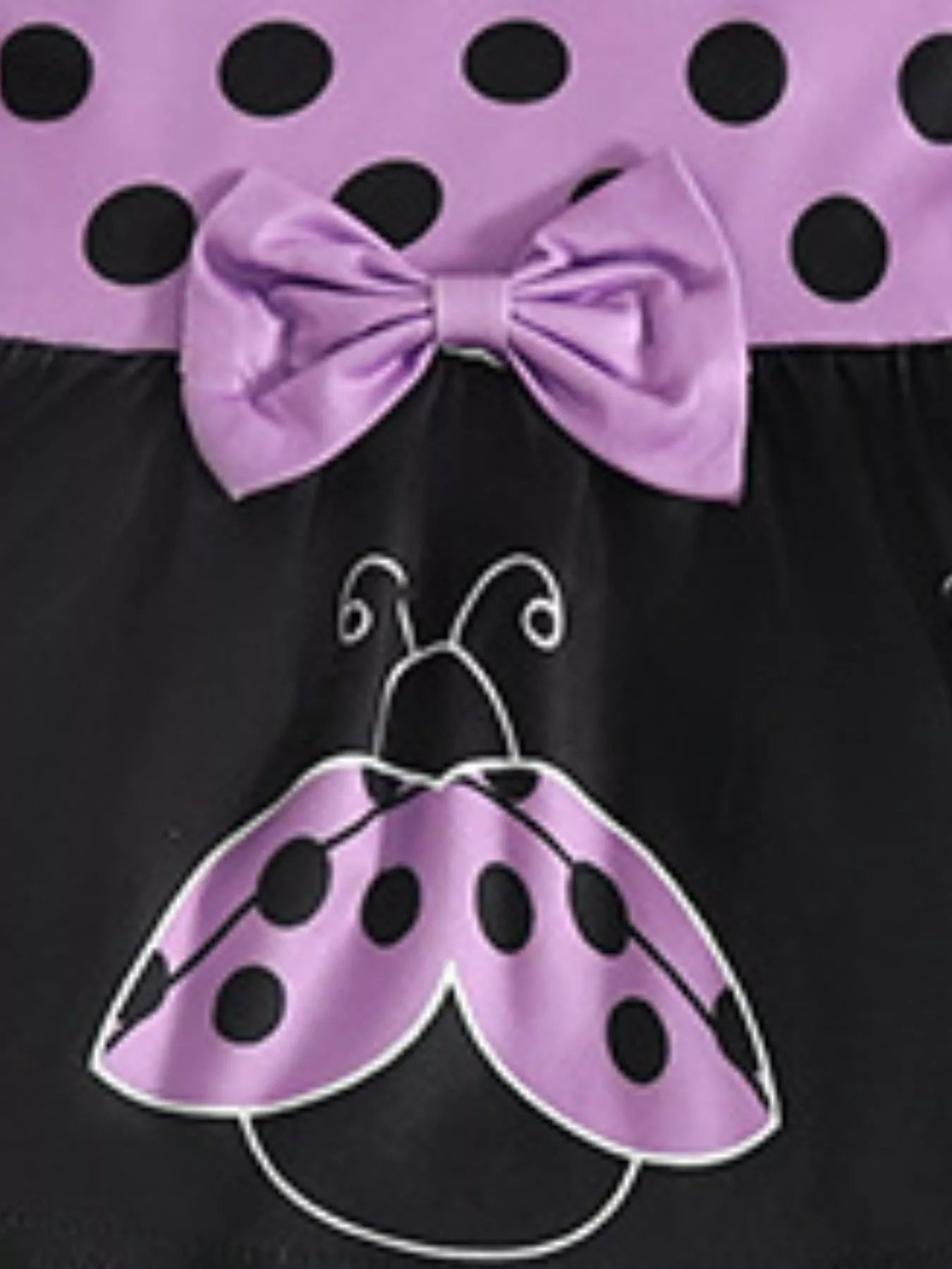 Children's Ladybug Print Ruffle Trim Top and Pants Set by Trendsi