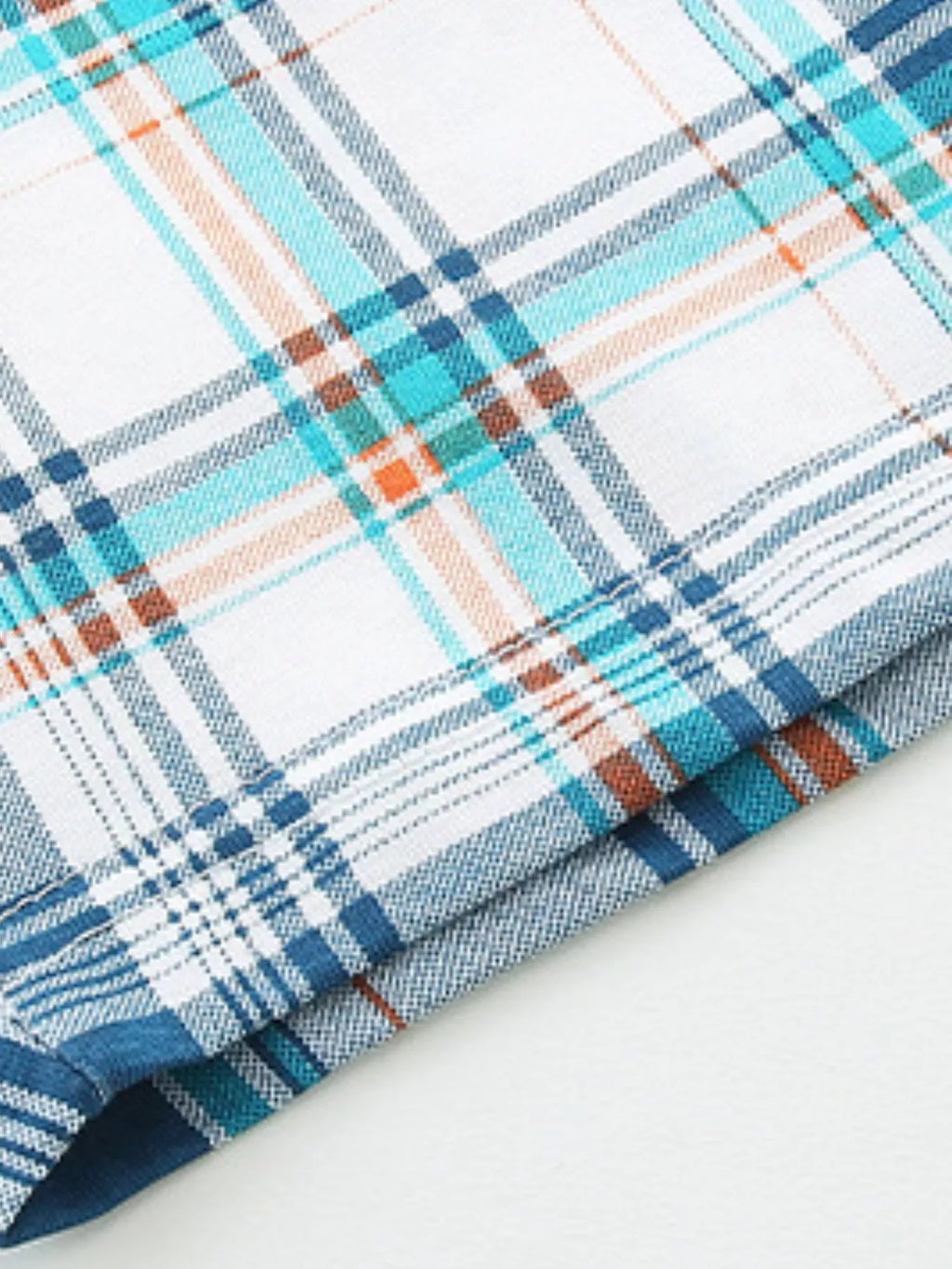 Children's Ocean Friends Tee and Plaid Shorts Set by Trendsi