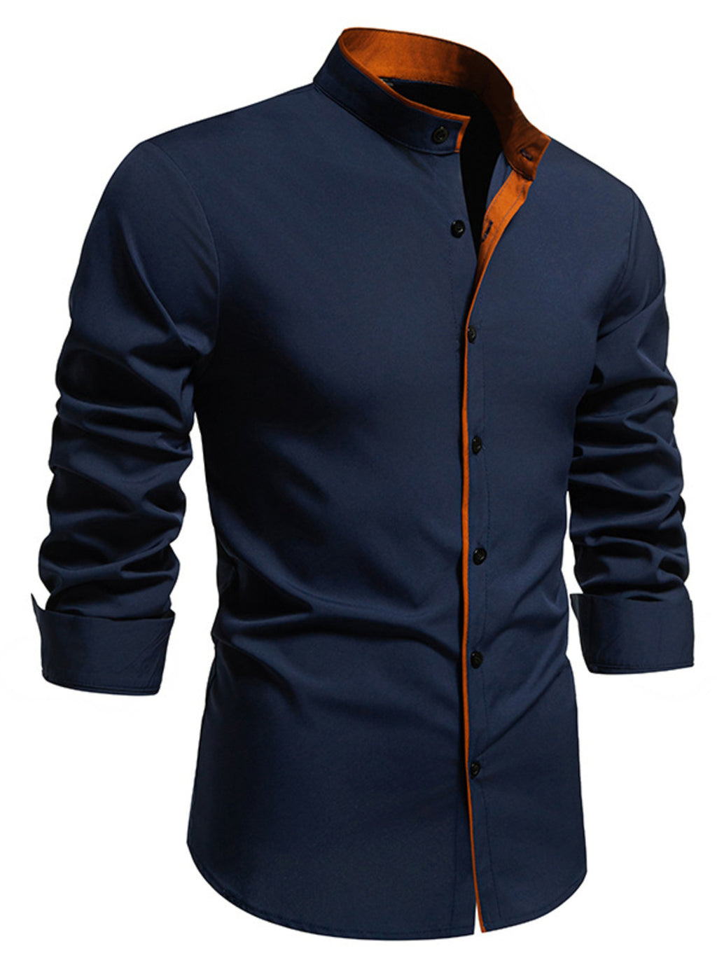 Men's Slim Fit Long Sleeve Shirt by Trendsi