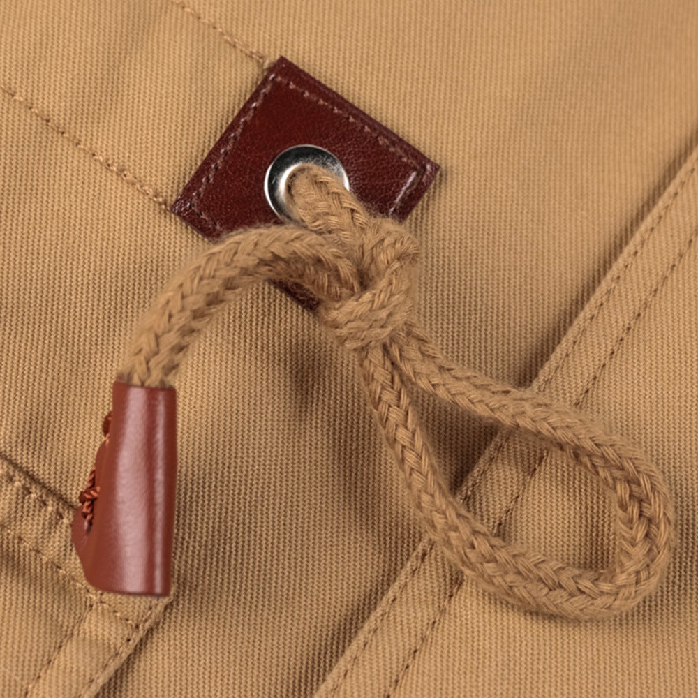 Winter Zip-up Coat Warm Thickened Detachable Hooded Jacket Multi-pocket Button Drawstring Long Sleeve Tops Men's Cargo Clothing by Estely
