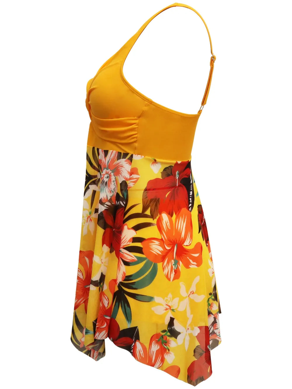 Printed Wide Strap Two-Piece Swim Set by Trendsi