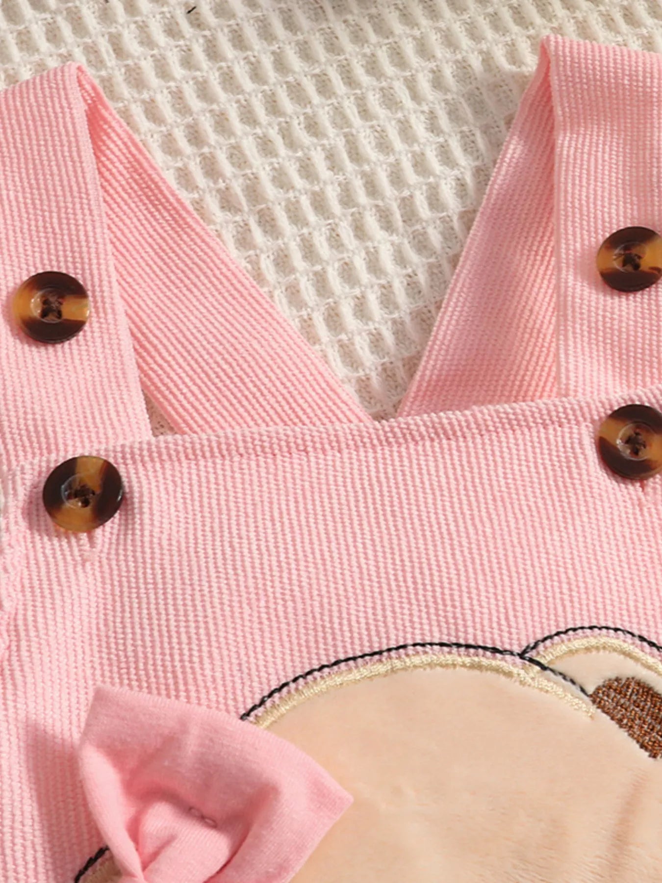 Children's Polka Dot Top and Overalls Set with Headband by Trendsi