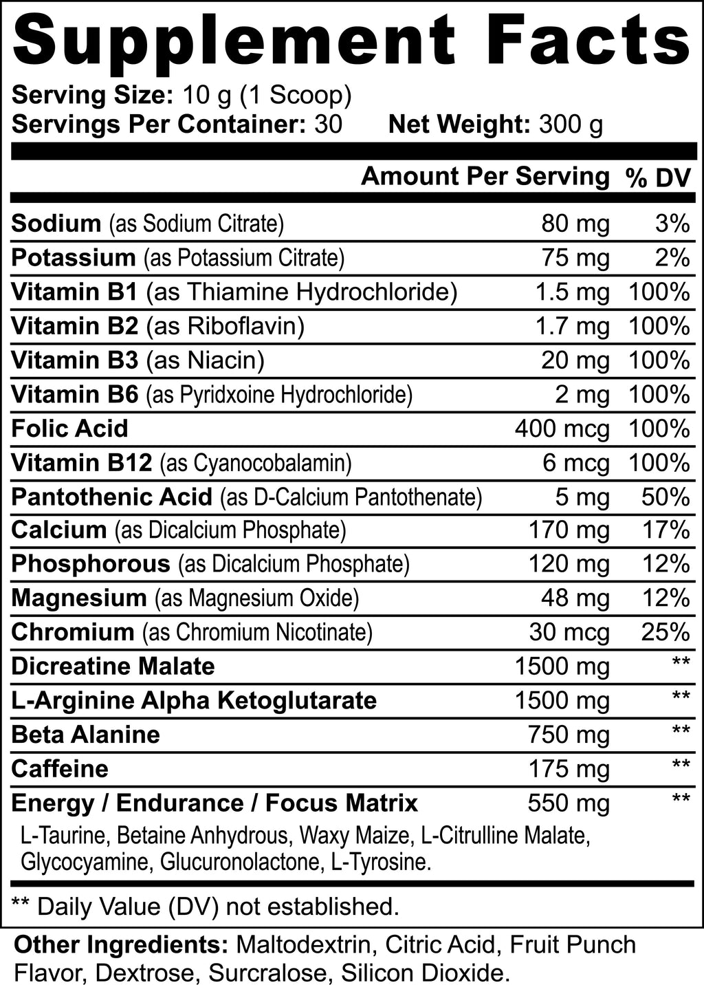 Nitric Shock Pre Workout Strength, Energy, Endurance, And Mental Focus Booster by DC-THE CEO