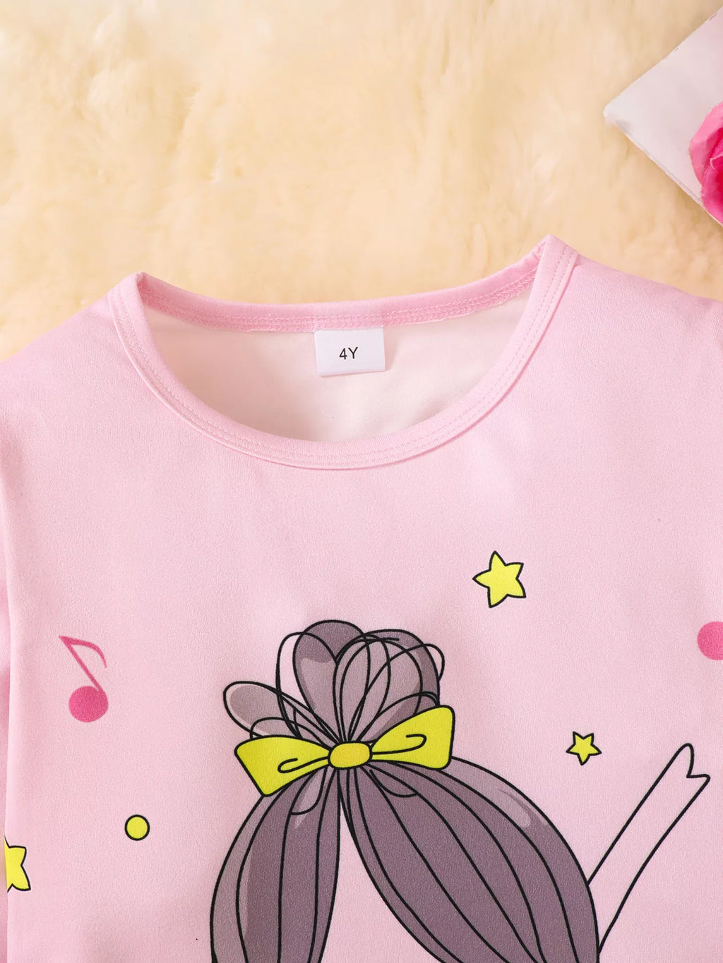 Children's Graphic Long Sleeve Top and Pants Set by Trendsi