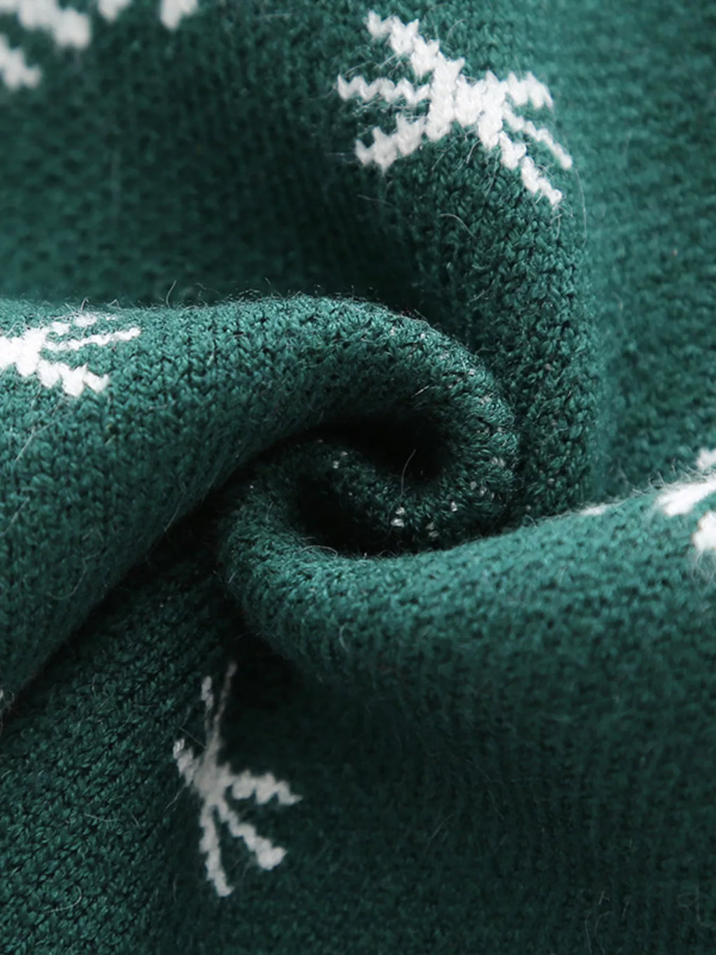 Children's Christmas Reindeer Snowflake Knitted Sweater by Trendsi