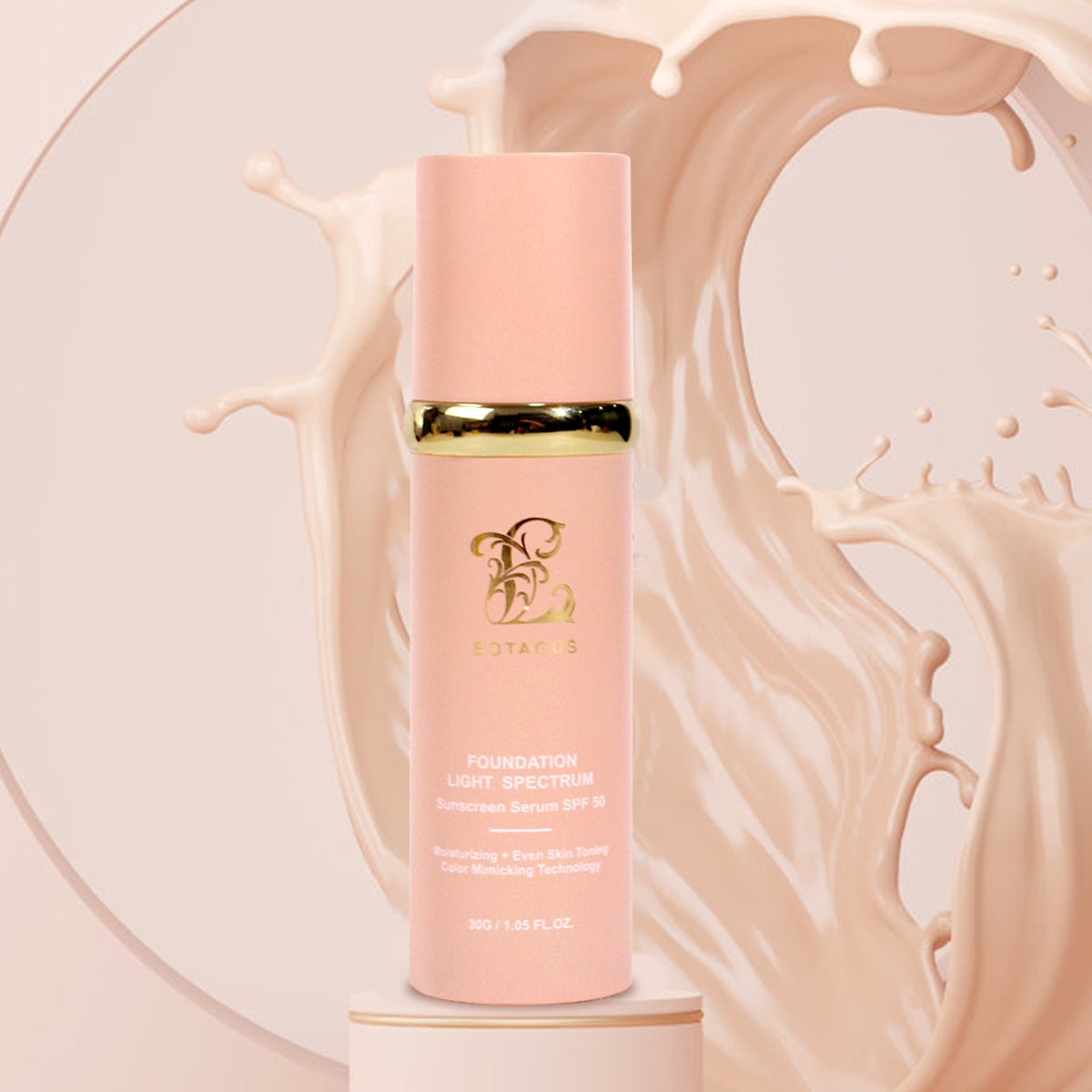 BOTAGUS Foundation 4 In 1-Light Spectrum,Protecting From Sun With SPF 50,For Gym, Sports, Dancing Concealer Coverage Flawless by DC-THE CEO