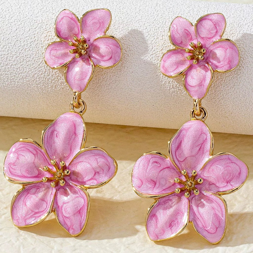Flower Dangle Earrings by Trendsi