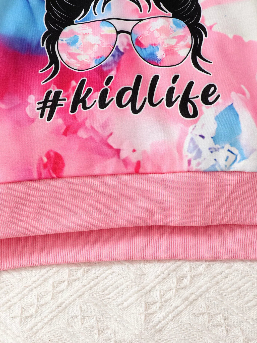 Children's Tie-Dye Graphic Hoodie & Pants Set by Trendsi