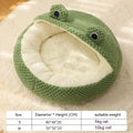 Pet Cat Dog Nest Little Frog Series Warm Plush Mat Autumn Winter Pet House Full Package Nest For Small Cats Dogs Within 5KG by DC-THE CEO