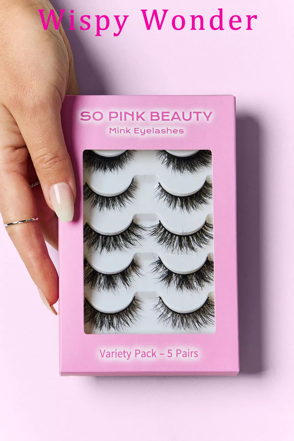 SO PINK BEAUTY Mink Eyelashes Variety Pack 5 Pairs by Trendsi