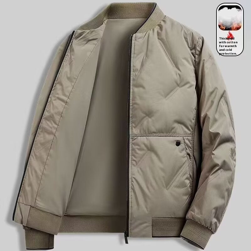 New Casual Simple Cotton-padded Coat For Men by Estely